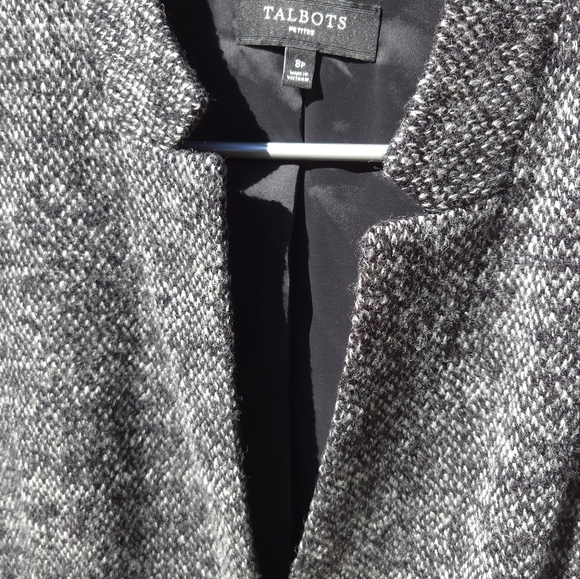 Talbots Petite Polyester/Wool Blend One Button Blazer Sz 8P - Picture 5 of 9